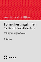 Formulierungshilfen für die sozialrechtliche Praxis - Herbst, Sebastian; Luhn-Loch, Katharina; Gräf, Iven