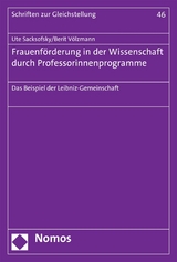 Frauenförderung in der Wissenschaft durch Professorinnenprogramme - Ute Sacksofsky, Berit Völzmann