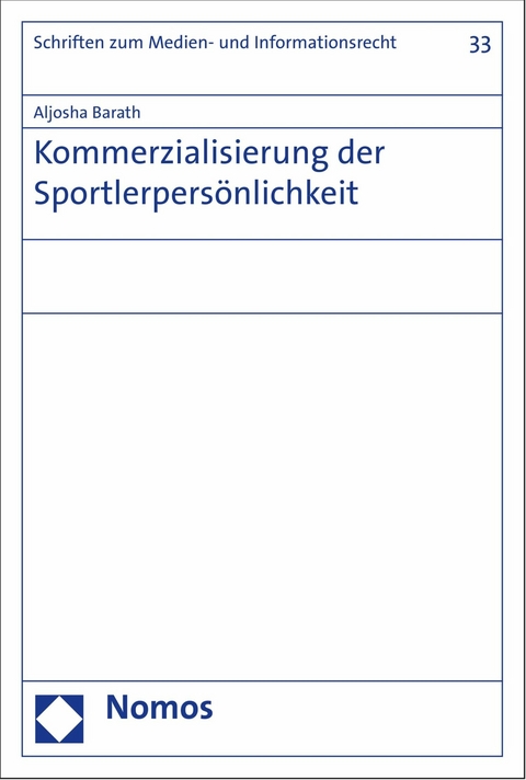 Kommerzialisierung der Sportlerpers&ouml;nlichkeit - Aljosha Barath