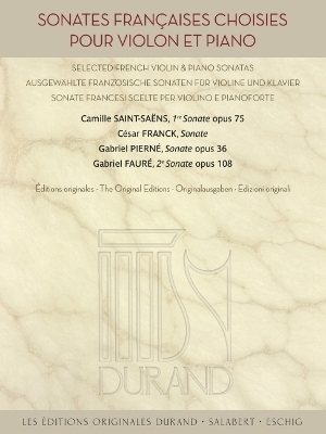 Sonates Francaises Choisies Original Editions Violin and Piano