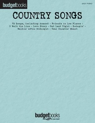 Country Songs -  Hal Leonard Publishing Corporation