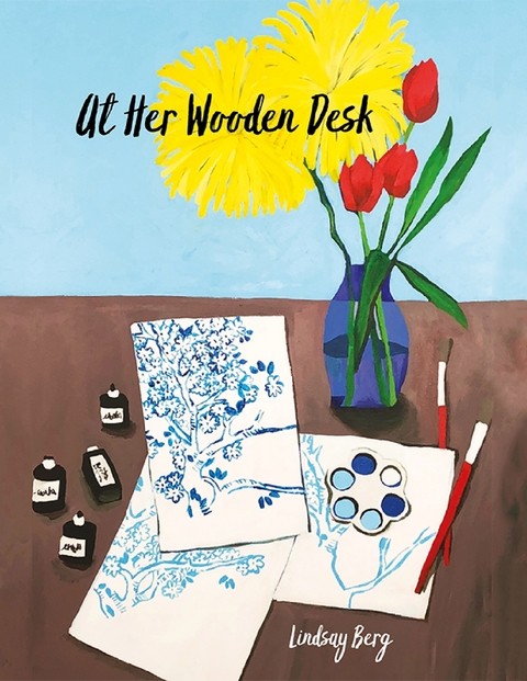 At Her Wooden Desk -  Lindsay Berg