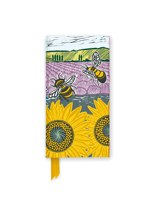 Kate Heiss: Sunflower Fields (Foiled Slimline Journal) - 