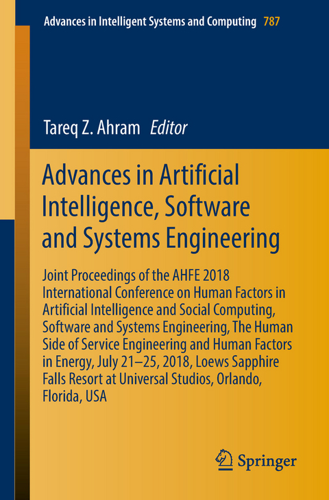 Advances in Artificial Intelligence, Software and Systems Engineering - 