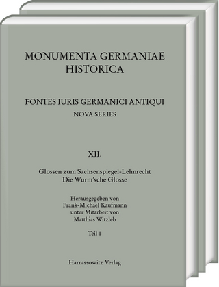 Glossen zum Sachsenspiegel-Lehnrecht. Die Wurm’sche Glosse