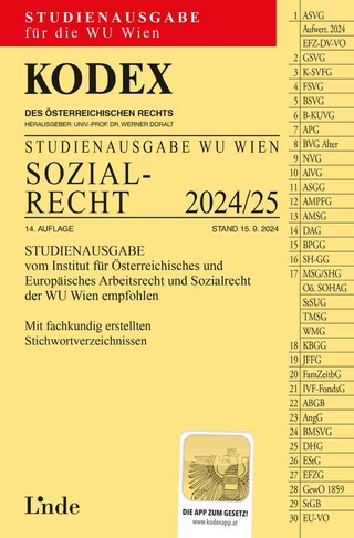 KODEX Studienausgabe Sozialrecht WU 2024/25