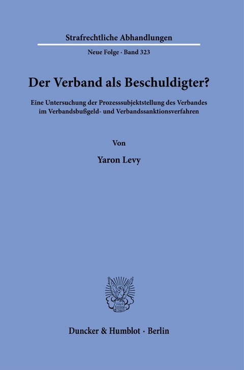 Der Verband als Beschuldigter? - Yaron Levy