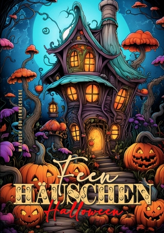 Feen Häuschen Halloween Malbuch für Erwachsene