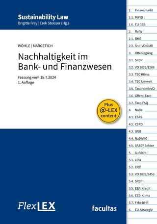 FlexLex Nachhaltigkeit im Bank- und Finanzwesen