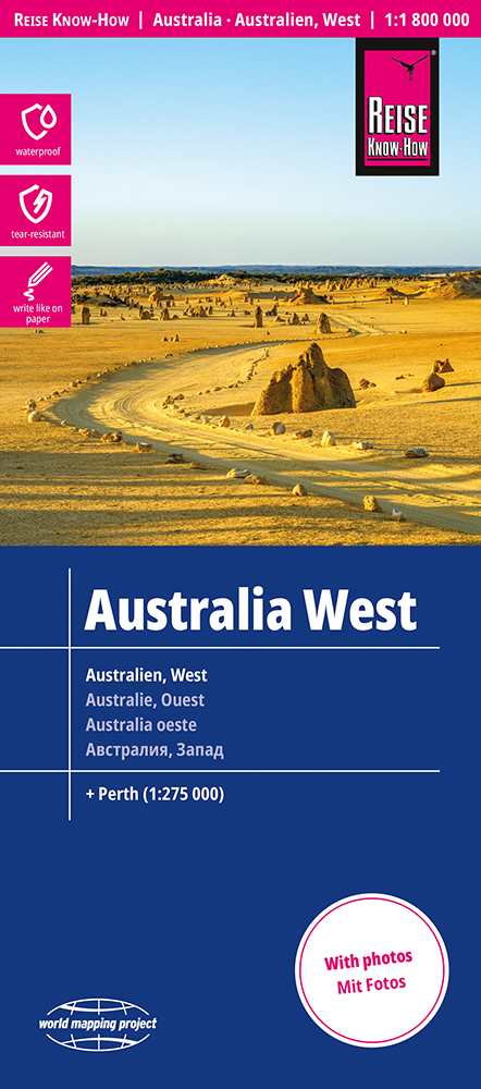 Reise Know-How Landkarte Australien, West / Australia, West (1:1.800.000)