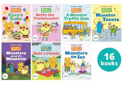 Stories for Maths: KS1: Make it Monsters (16 book pack) - Timothy Knapman, James Clements, Rachel Russ, Laura Baker, Kay Woodward