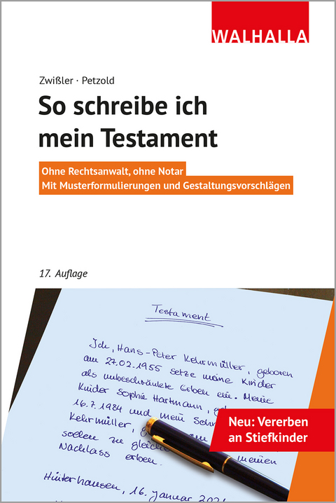 So schreibe ich mein Testament - Finn Zwi&szlig;ler, Sascha Petzold