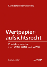 Wertpapieraufsichtsrecht WAG 2018/WPFG - 
