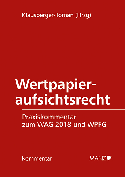 Wertpapieraufsichtsrecht WAG 2018/WPFG - 