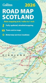 2026 Collins Road Map of Scotland - Collins Maps