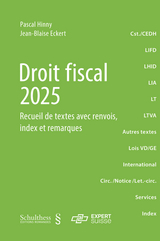 Droit fiscal 2025 - Hinny, Pascal; Eckert, Jean-Blaise