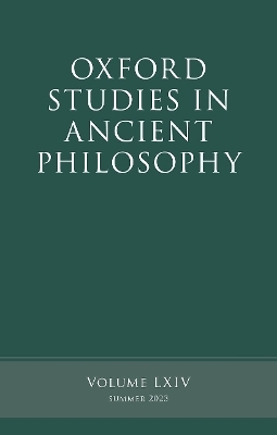 Oxford Studies in Ancient Philosophy