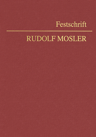 Festschrift Rudolf Mosler
