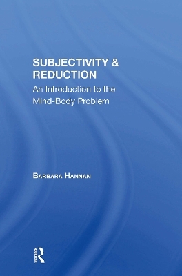 Subjectivity And Reduction - Barbara Hannan