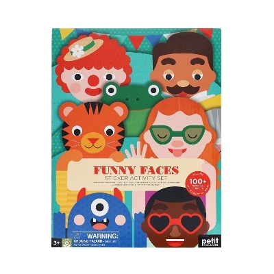 Sticker Activity Set: Funny Faces -  Petit Collage