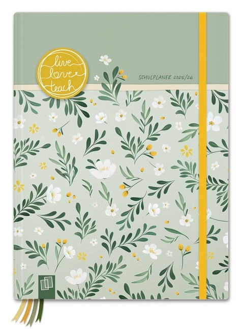Mein Lehrerplaner A5+ &ndash; Hardcover &ndash; Lehrerkalender f&uuml;r das Schuljahr 2025/2026 &ndash; Sommerbl&uuml;te