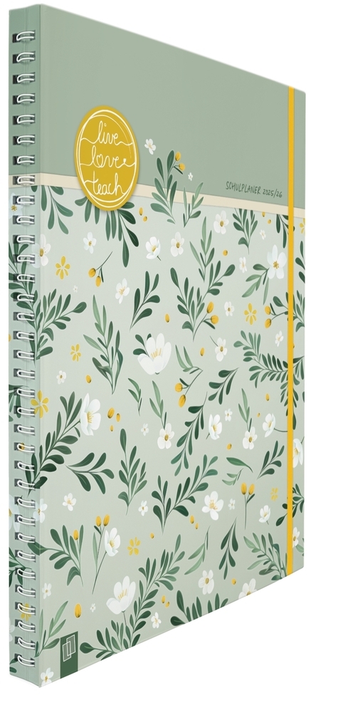 Mein Lehrerplaner A4+ &ndash; Ringbindung &ndash; Lehrerkalender f&uuml;r das Schuljahr 2025/2026 &ndash; Sommerbl&uuml;te