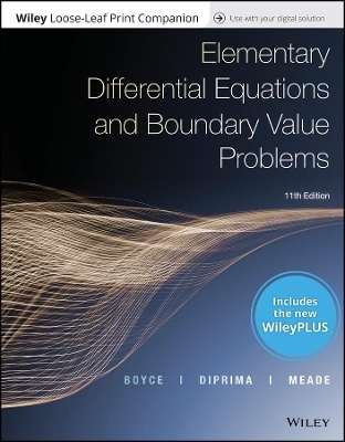 Elementary Differential Equations and Boundary Value Problems, 11E Wileyplus Card and Loose-Leaf Set Multi-Term
