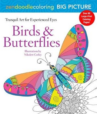 Zendoodle Coloring Big Picture: Birds & Butterflies