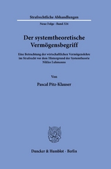 Der systemtheoretische Verm&ouml;gensbegriff - Pascal Pitz-Klauser