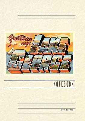 Vintage Lined Notebook Greetings from Lake George, New York