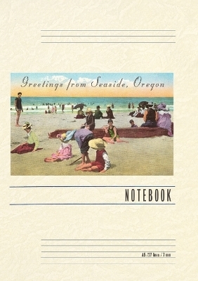 Vintage Lined Notebook Greetings from Seaside
