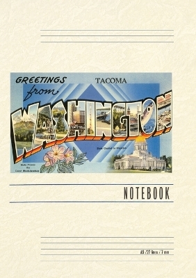 Vintage Lined Notebook Greetings from Tacoma