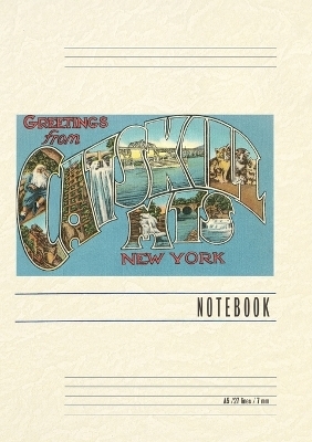 Vintage Lined Notebook Greetings from the Catskill Mountains, New York