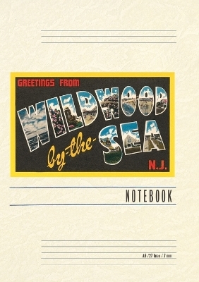 Vintage Lined Notebook Greetings from Wildwood by-the-Sea, New Jersey
