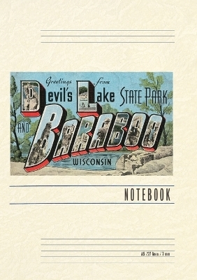 Vintage Lined Notebook Greetings from Baraboo, Wisconsin