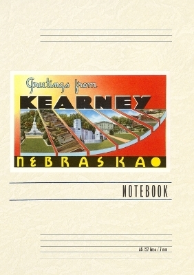 Vintage Lined Notebook Greetings from Kearney