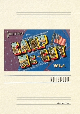 Vintage Lined Notebook Greetings from Camp McCoy, Wisconsin