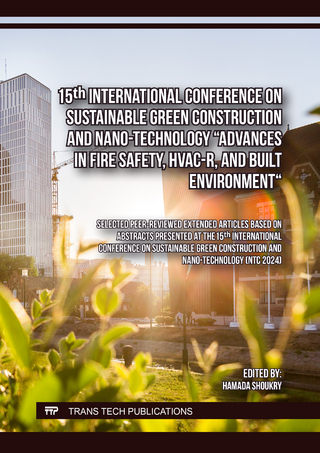 15th International Conference on Sustainable Green Construction and Nano-Technology 