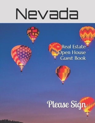 Nevada Real Estate Open House Guest Book