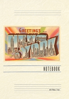Vintage Lined Notebook Greetings from New York City