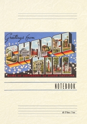 Vintage Lined Notebook Greetings from Chapel Hill