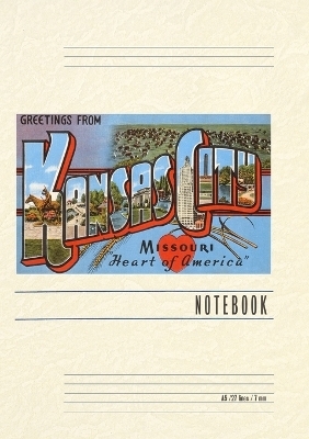 Vintage Lined Notebook Greetings from Kansas City