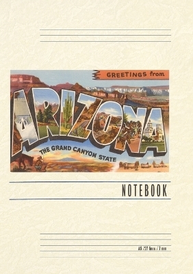 Vintage Lined Notebook Greetings from Arizona
