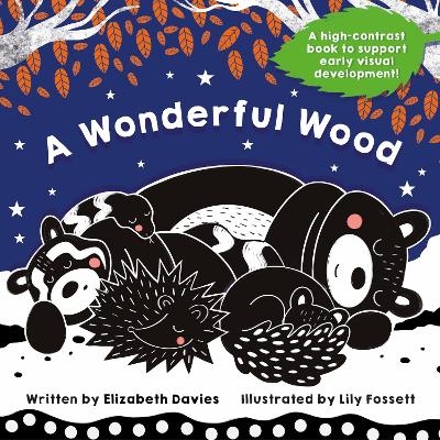 A Wonderful Wood: A Black-and-White High-Contrast Storybook for Newborns and Children aged 0-5 - Elizabeth Davies