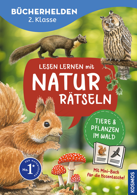 Lesen lernen mit Naturrätseln, Bücherhelden 2. Klasse, Tiere und Pflanzen im Wald - Heike Herrmann