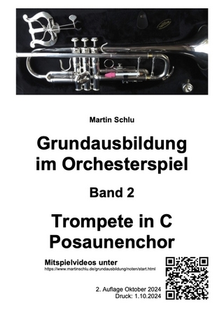 Grundausbildung im Orchesterspiel, Trompete in C / Posaunenchor, Band 2