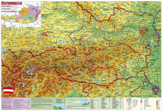 Österreich National- u. Naturparks mit UNESCO Welterbestätten.