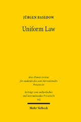 Uniform Law - J&uuml;rgen Basedow