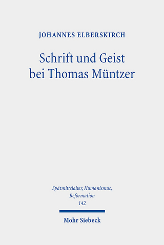 Schrift und Geist bei Thomas Müntzer