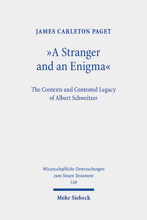 "A Stranger and an Enigma" - James Carleton Paget
